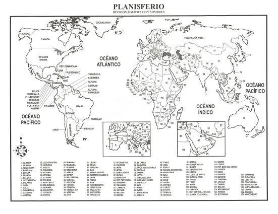 Mapa de Planisferio - Para Imprimir Gratis - ParaImprimirGratis.com Mapa de Planisferio - Para Imprimir Gratis - ParaImprimirGratis.com