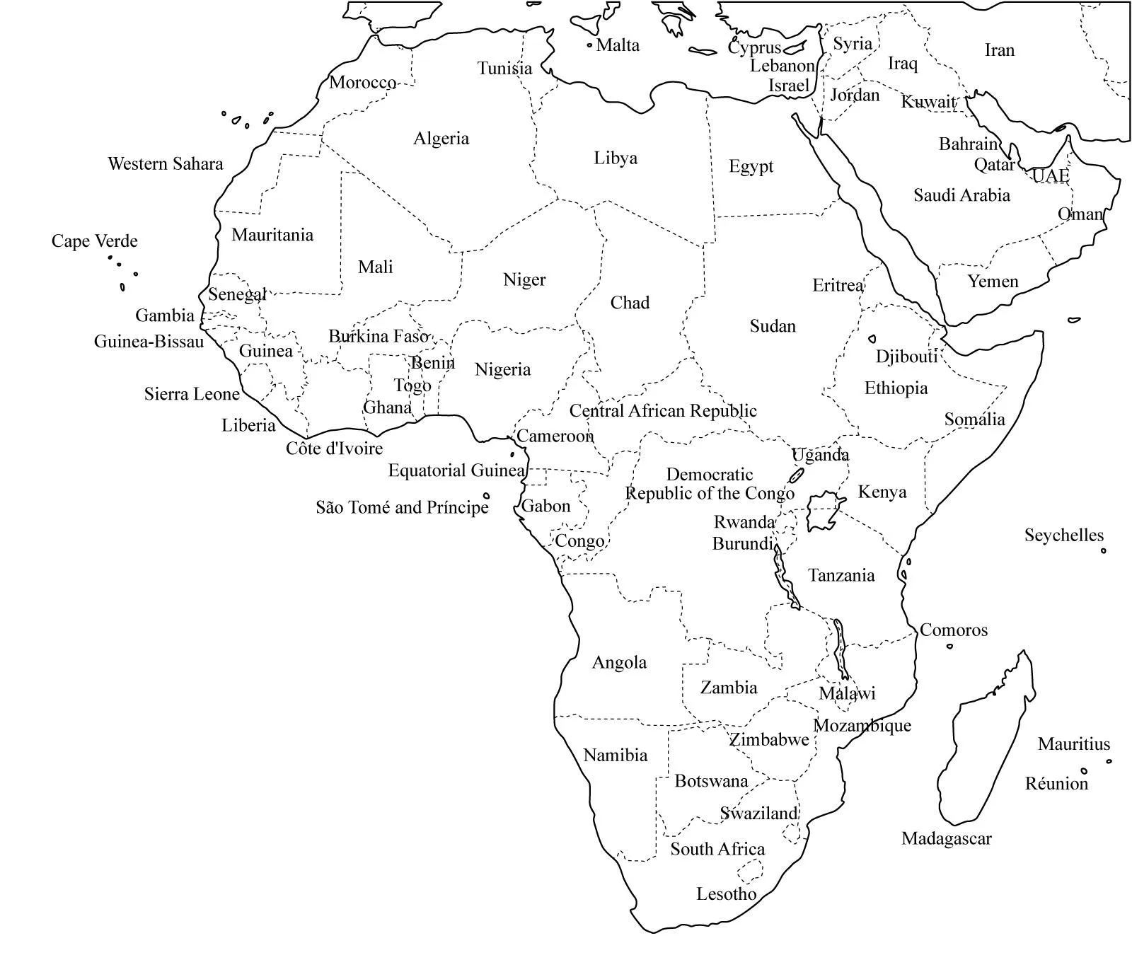 Mapa político de África para imprimir Mapa de países de África ... Mapa político de África para imprimir Mapa de países de África ...