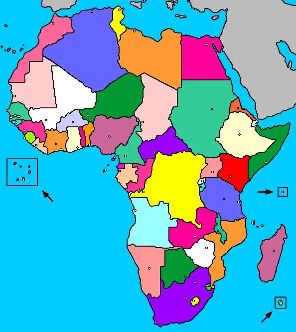 Mapa interactivo de África: países y capitales (luventicus.org ... Mapa interactivo de África: países y capitales (luventicus.org ...