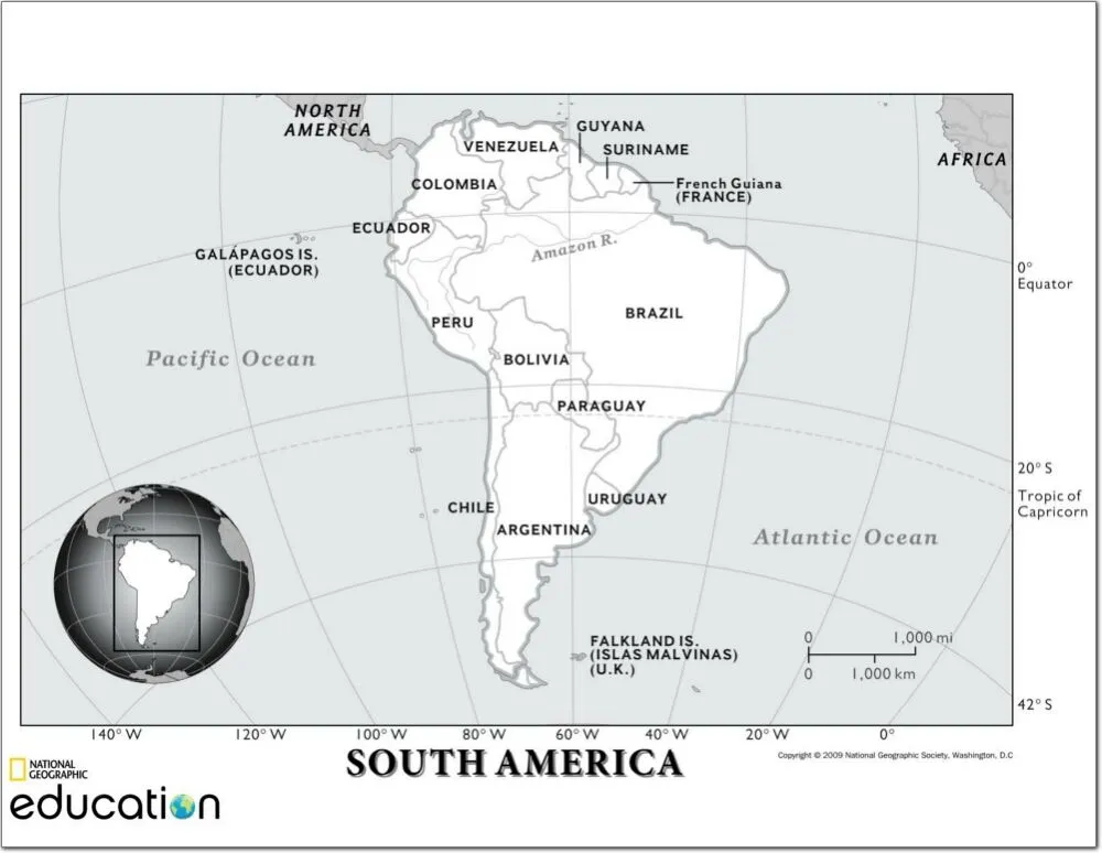 Mapa político de América del Sur Mapa de países y ciudades de ... Mapa político de América del Sur Mapa de países y ciudades de ...