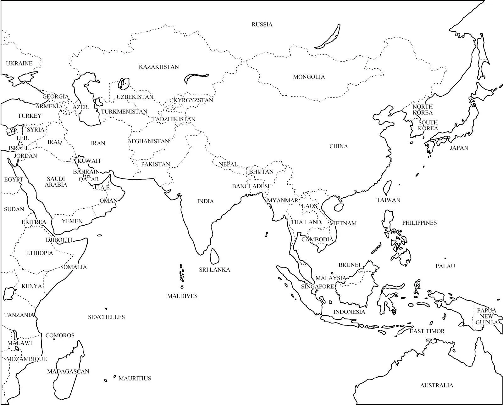Mapa político de Asia para imprimir Mapa de países de Asia ... Mapa político de Asia para imprimir Mapa de países de Asia ...