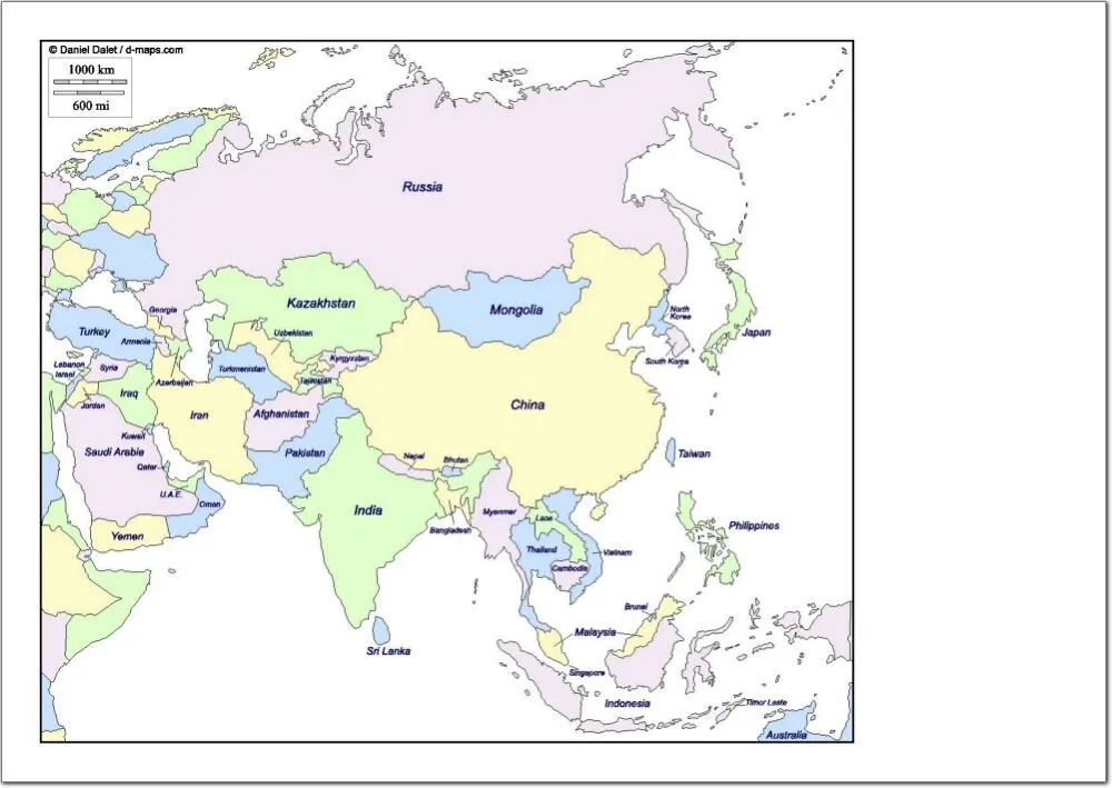 Mapa político de Asia Mapa de países de Asia. d-maps - Mapas ... Mapa político de Asia Mapa de países de Asia. d-maps - Mapas ...