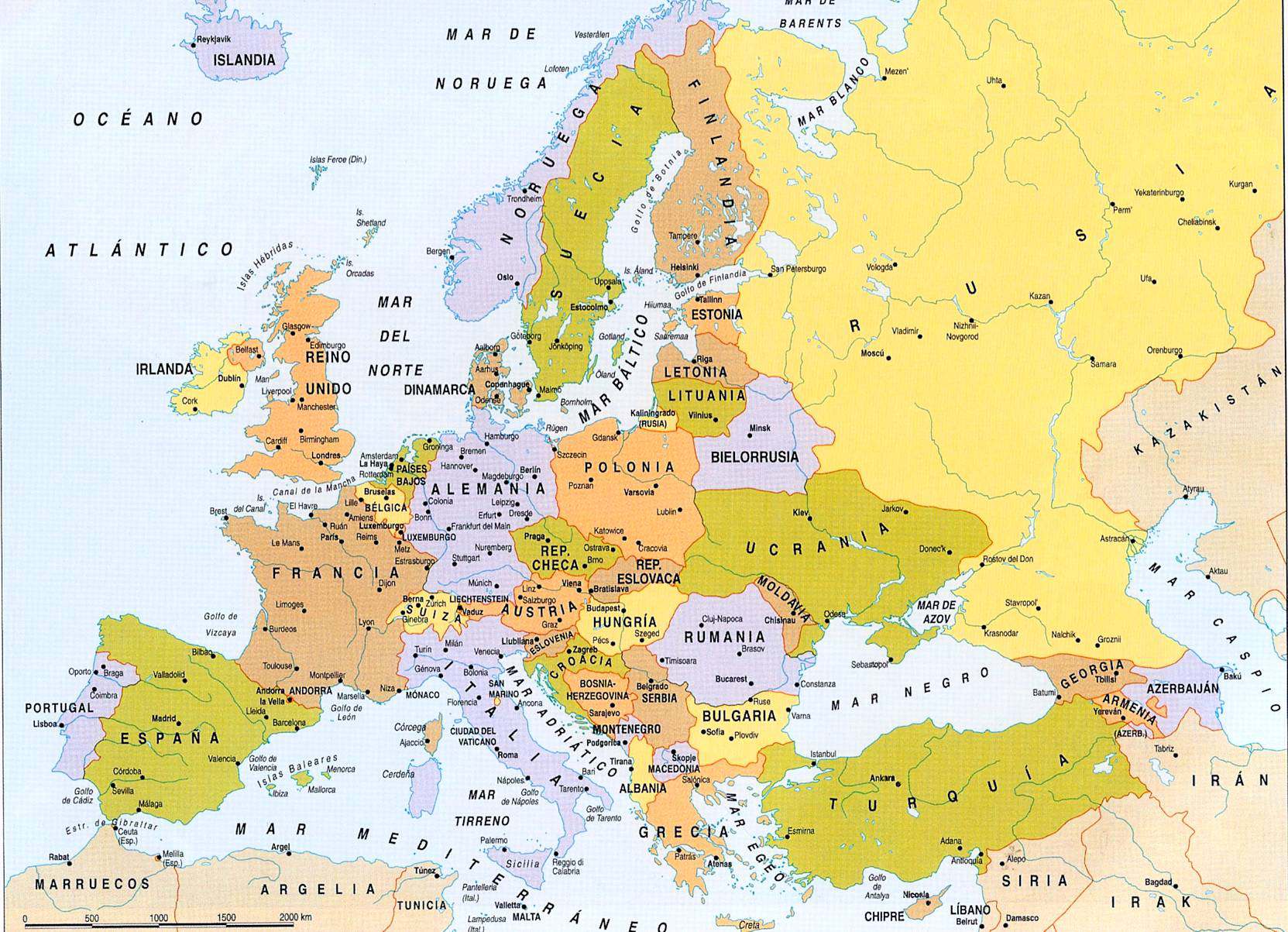 MAPA politico de europa Grande asia africa oceania america online MAPA politico de europa Grande asia africa oceania america online