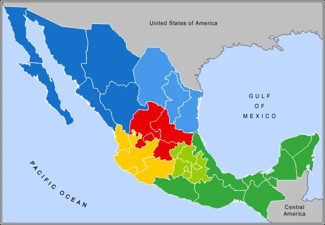 Mapa político de México