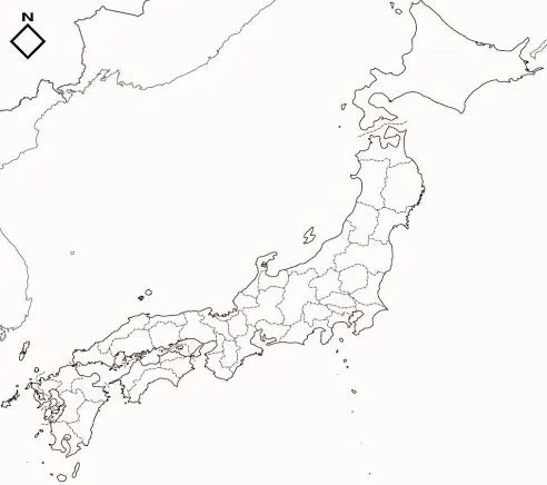 Mapa de japon para colorear - Imagui