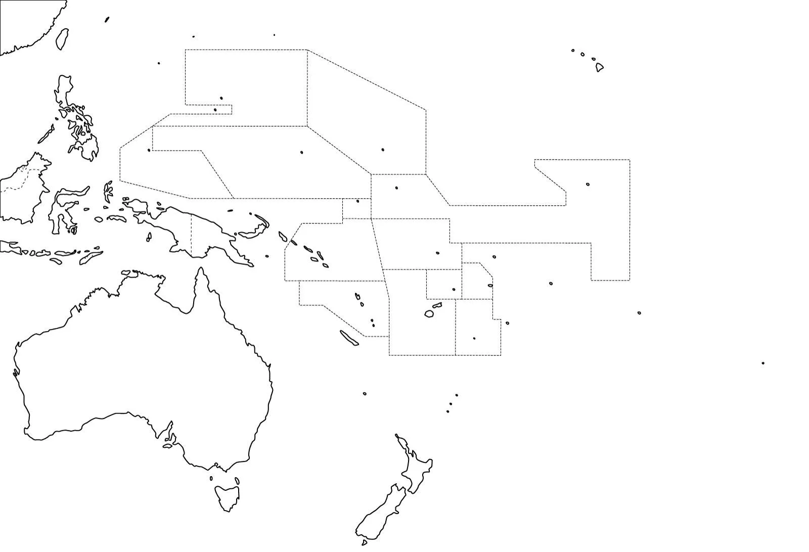 Mapa político mudo de Oceanía para imprimir Mapa de países de ... Mapa político mudo de Oceanía para imprimir Mapa de países de ...