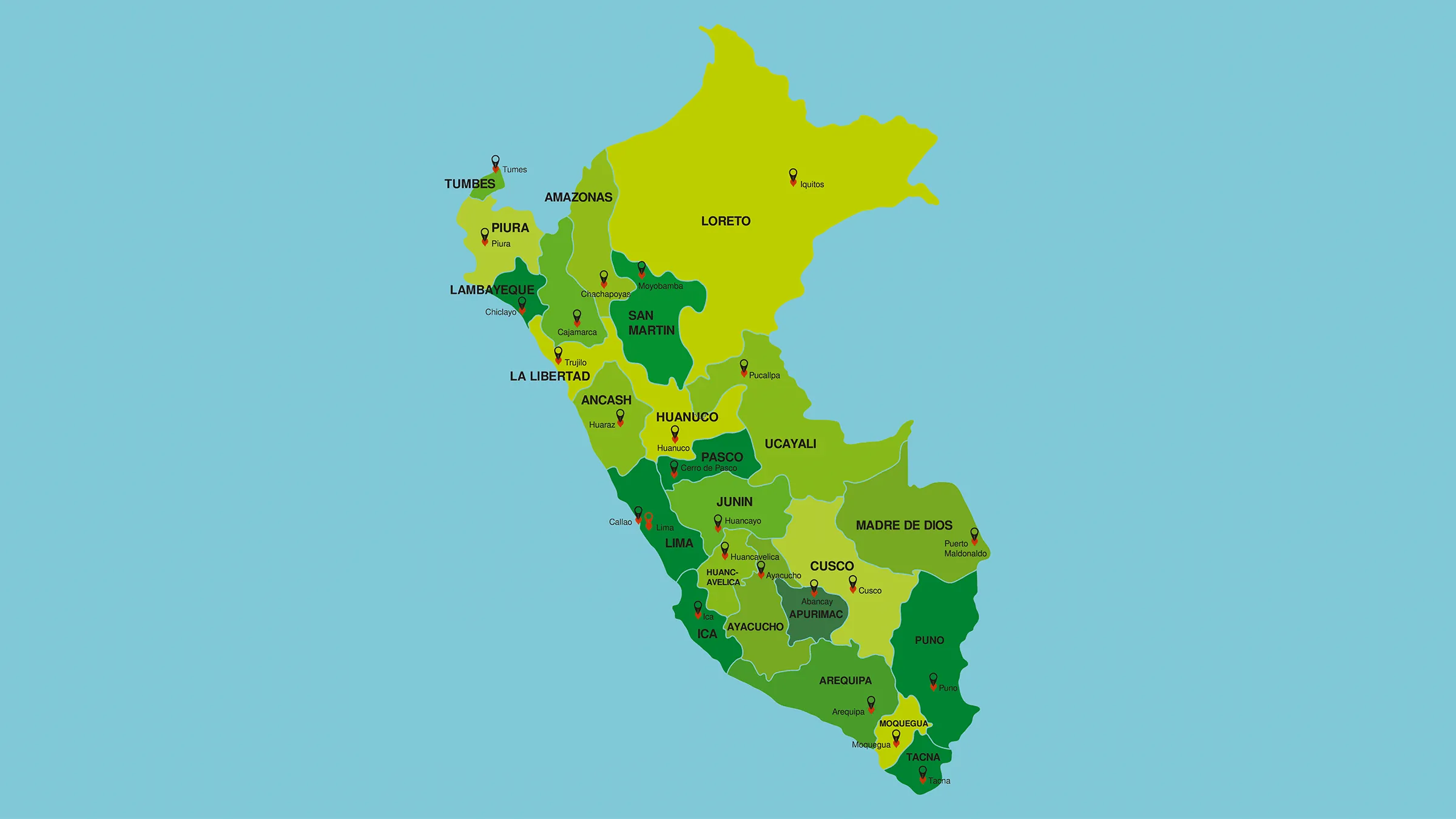 Mapa Político del Perú