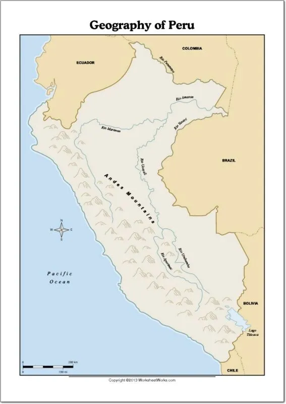 Mapa político de Perú para imprimir Mapa de departamentos de Perú ... Mapa político de Perú para imprimir Mapa de departamentos de Perú ...