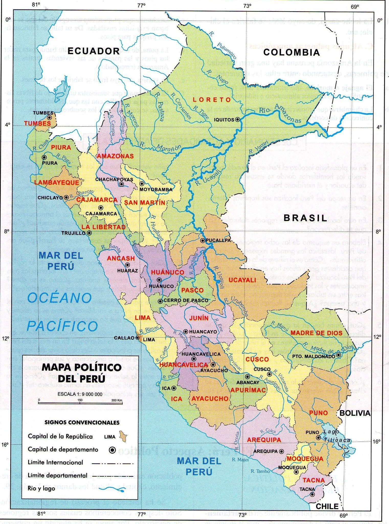 Mapa Político del Perú | Peru map, Map, Peru Mapa Político del Perú | Peru map, Map, Peru