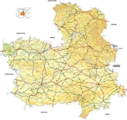 Mapas Comunidad Autónoma de Castilla la Mancha. | Mapa-blog Mapas Comunidad Autónoma de Castilla la Mancha. | Mapa-blog