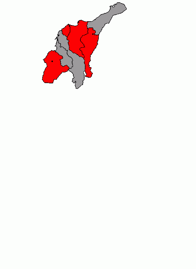 Mapa Región Car para colorear, Mapa Región Car para imprimir