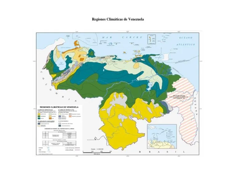 Mapa de Las Regiones Climaticas de Venezuela | PDF Mapa de Las Regiones Climaticas de Venezuela | PDF