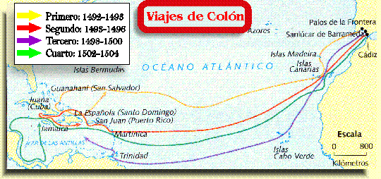 MAPA DE LAS RUTAS DE CRISTOBAL COLON - Imagui MAPA DE LAS RUTAS DE CRISTOBAL COLON - Imagui