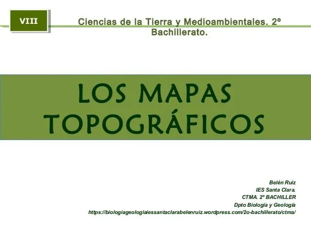 El mapa topográfico
