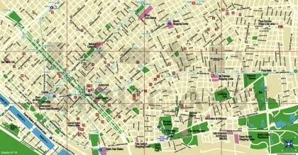 Mapa turístico de Buenos Aires