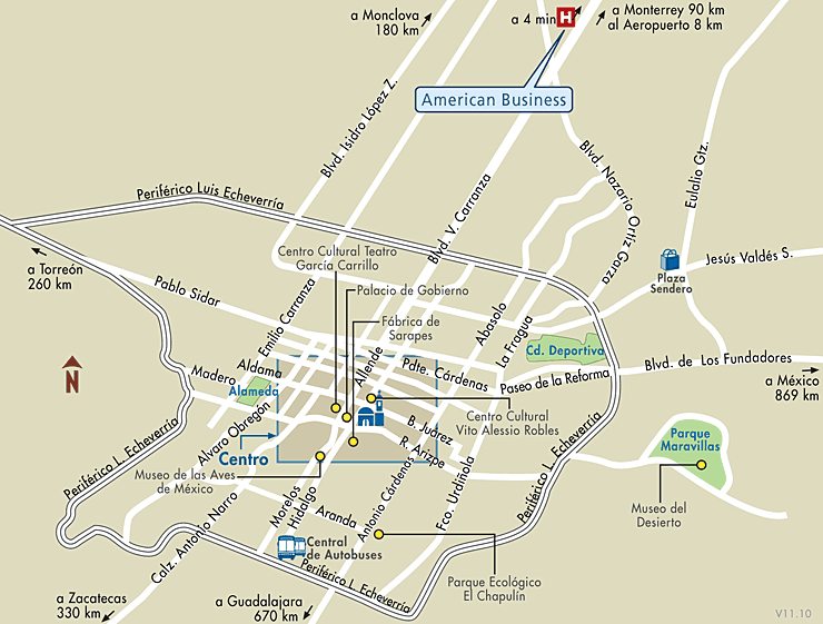 Mapa de Ubicacion Hotel Four Points By Sheraton Saltillo, Saltillo ... Mapa de Ubicacion Hotel Four Points By Sheraton Saltillo, Saltillo ...
