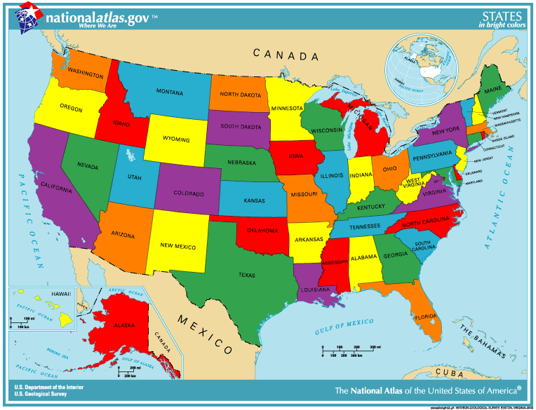 Mapa de estados unidos con nombres - Imagui Mapa de estados unidos con nombres - Imagui