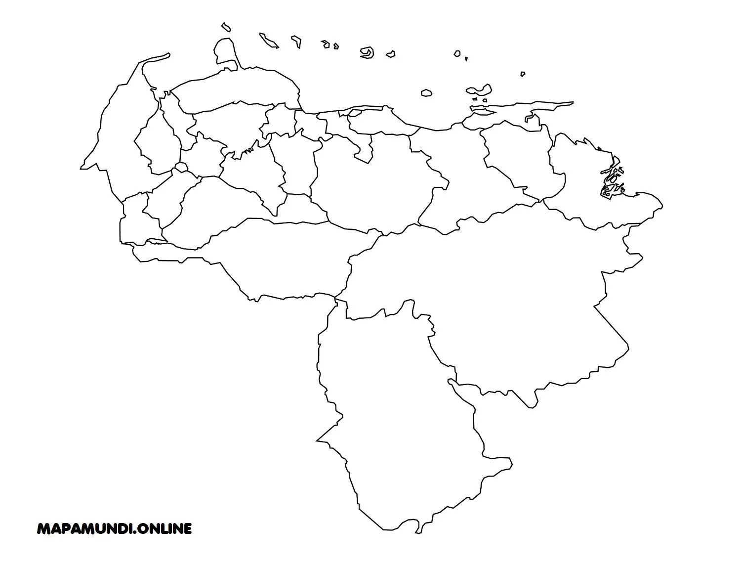 ⊛ Mapa de Venezuela 