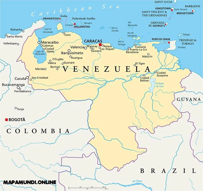 ⊛ Mapa de Venezuela 