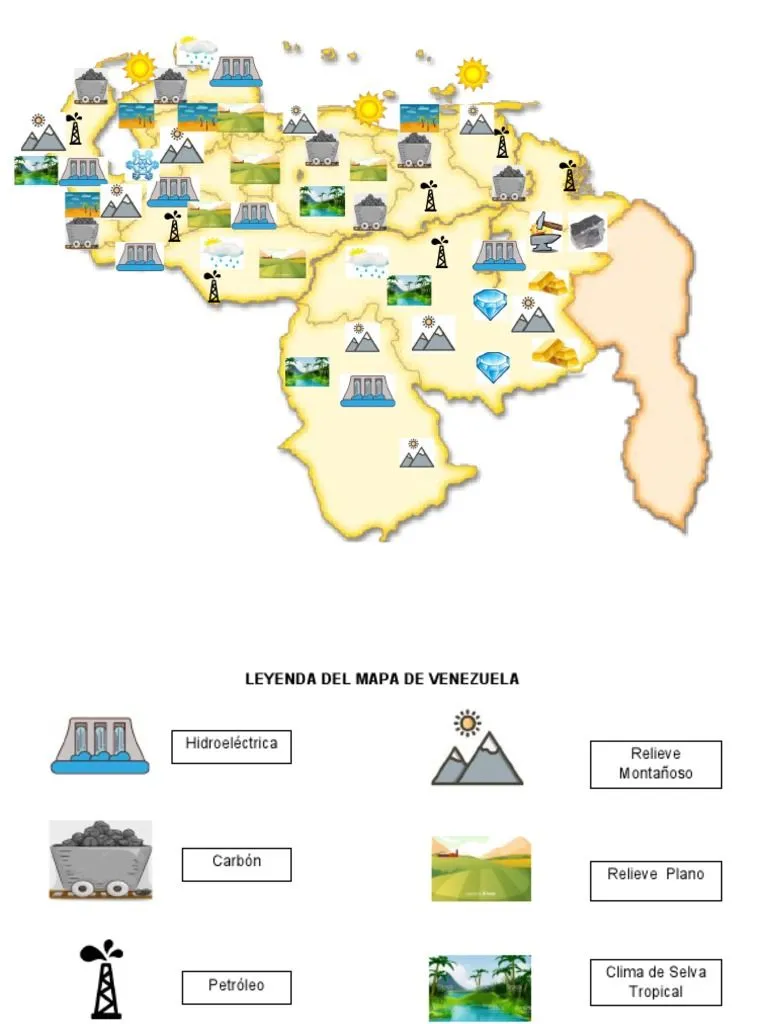 Mapa de Venezuela y Caracteristicas Geograficas | PDF Mapa de Venezuela y Caracteristicas Geograficas | PDF