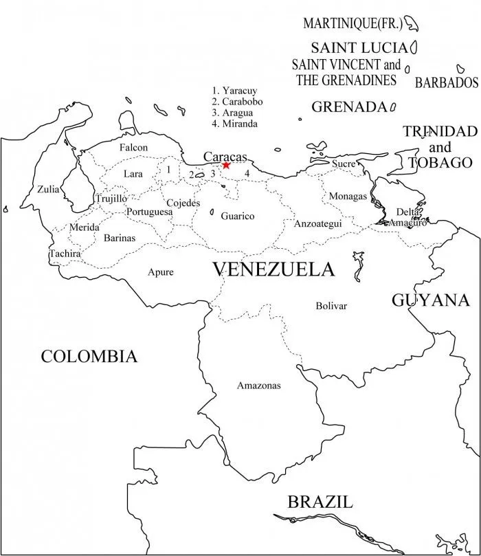 Mapa de Venezuela para Colorear: Imágenes y Dibujos del Mapa venezolano para imprimir Mapa de Venezuela para Colorear: Imágenes y Dibujos del Mapa venezolano para imprimir
