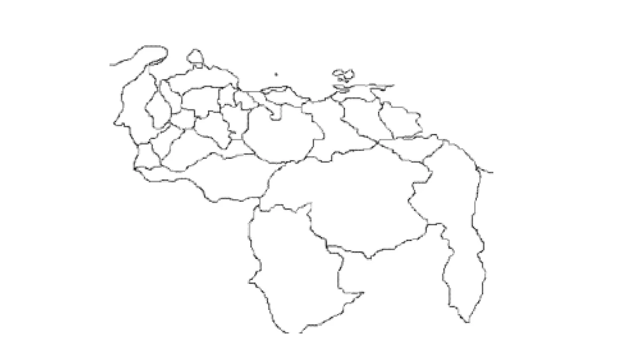 MAPA DE VENEZUELA DISTRIBUCIÒN POLITICA | Apuntes de Geografía | Docsity