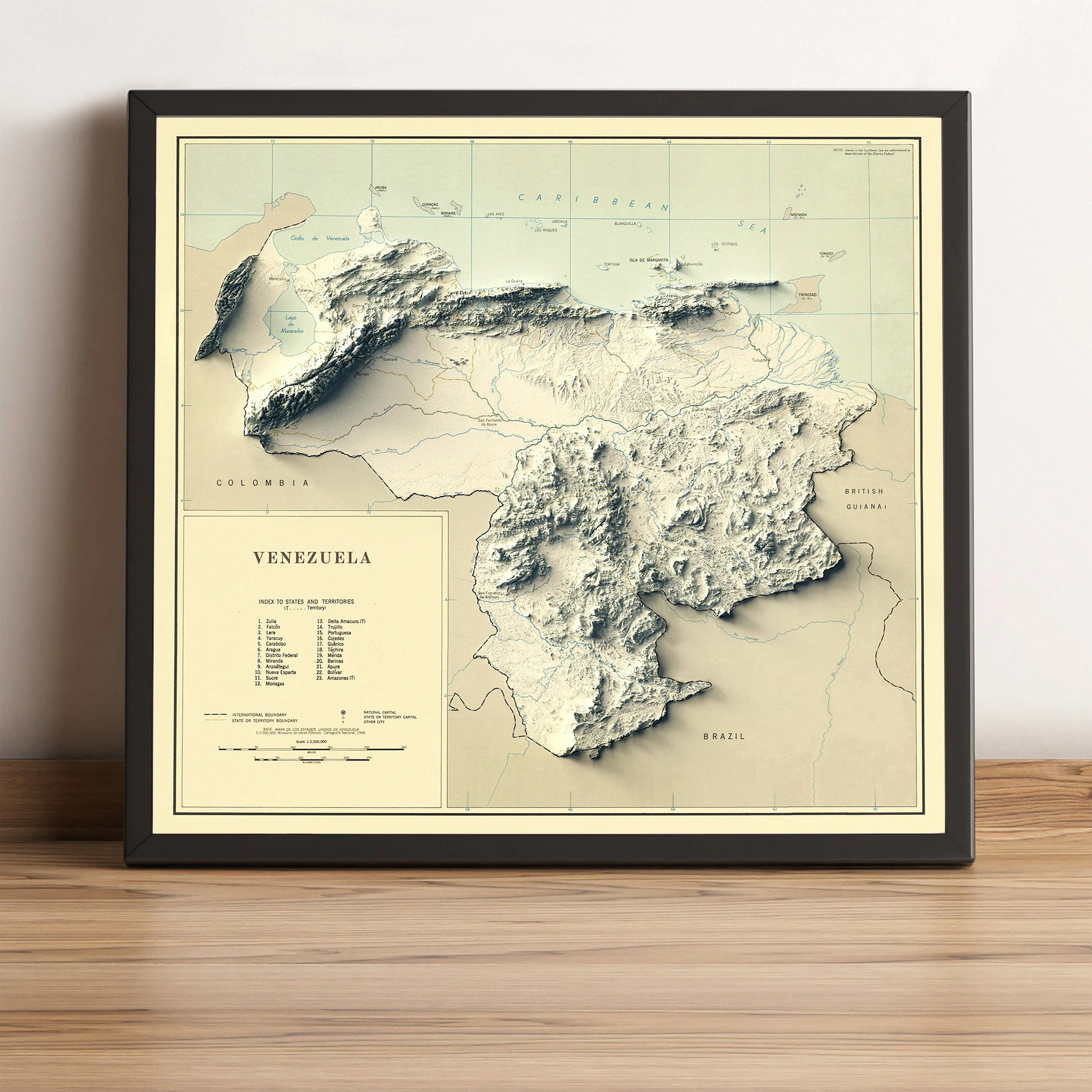 Mapa de Venezuela Mapa en Relieve de Venezuela Mapa - Etsy México Mapa de Venezuela Mapa en Relieve de Venezuela Mapa - Etsy México