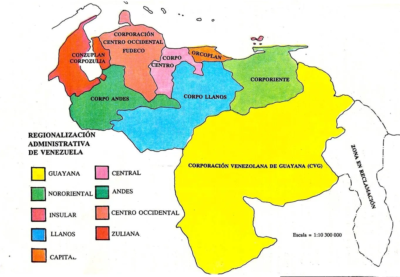 Mapa de Venezuela con sus regiones - Blog didáctico Mapa de Venezuela con sus regiones - Blog didáctico