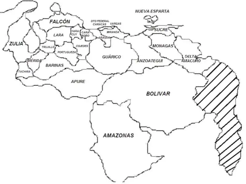 mapa de venezuela - rompecabezas en línea