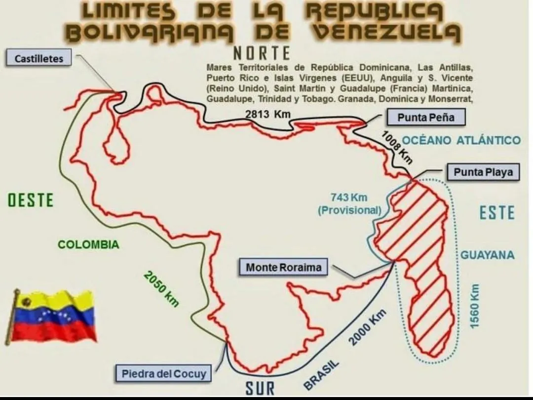 Mapa de Venezuela señalando las líneas fronterizas y limítrofes?. - Brainly.lat Mapa de Venezuela señalando las líneas fronterizas y limítrofes?. - Brainly.lat