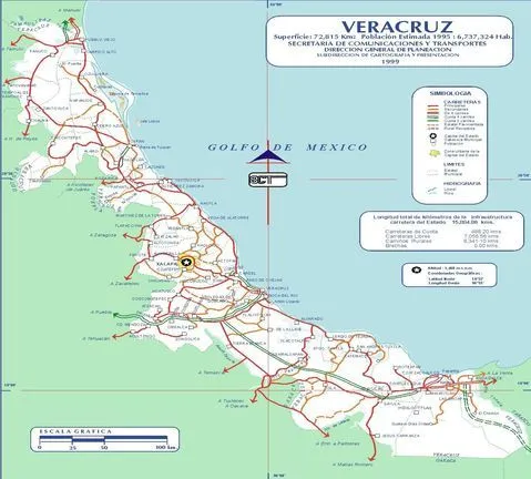 Mapa de Veracruz