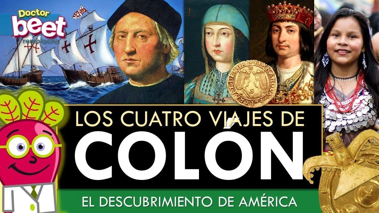 Mapa De Los 4 Viajes De Cristobal Colon A America Mapa De Los 4 Viajes De Cristobal Colon A America