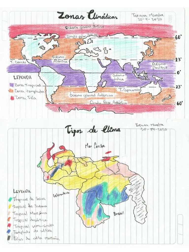 Mapa de Zonas Climáticas en El Mundo y Tipos de Climas en Venezuela | PDF Mapa de Zonas Climáticas en El Mundo y Tipos de Climas en Venezuela | PDF