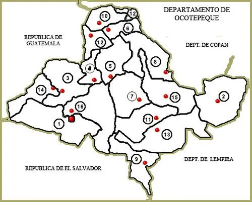 Mapa_Departamento_Ocotepeque_Honduras para colorear | Flickr ... Mapa_Departamento_Ocotepeque_Honduras para colorear | Flickr ...