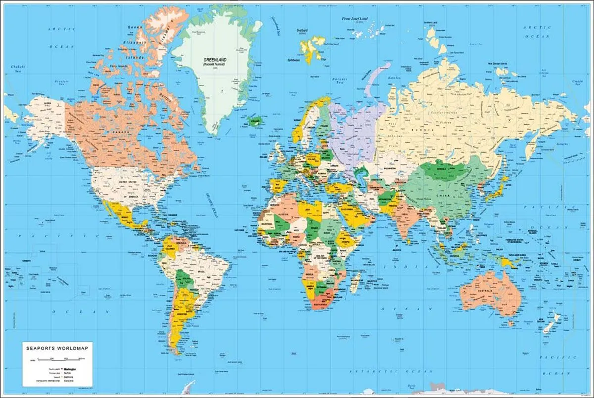 Mapamundi, 100 mapas del mundo para imprimir y descargar gratis Mapamundi, 100 mapas del mundo para imprimir y descargar gratis