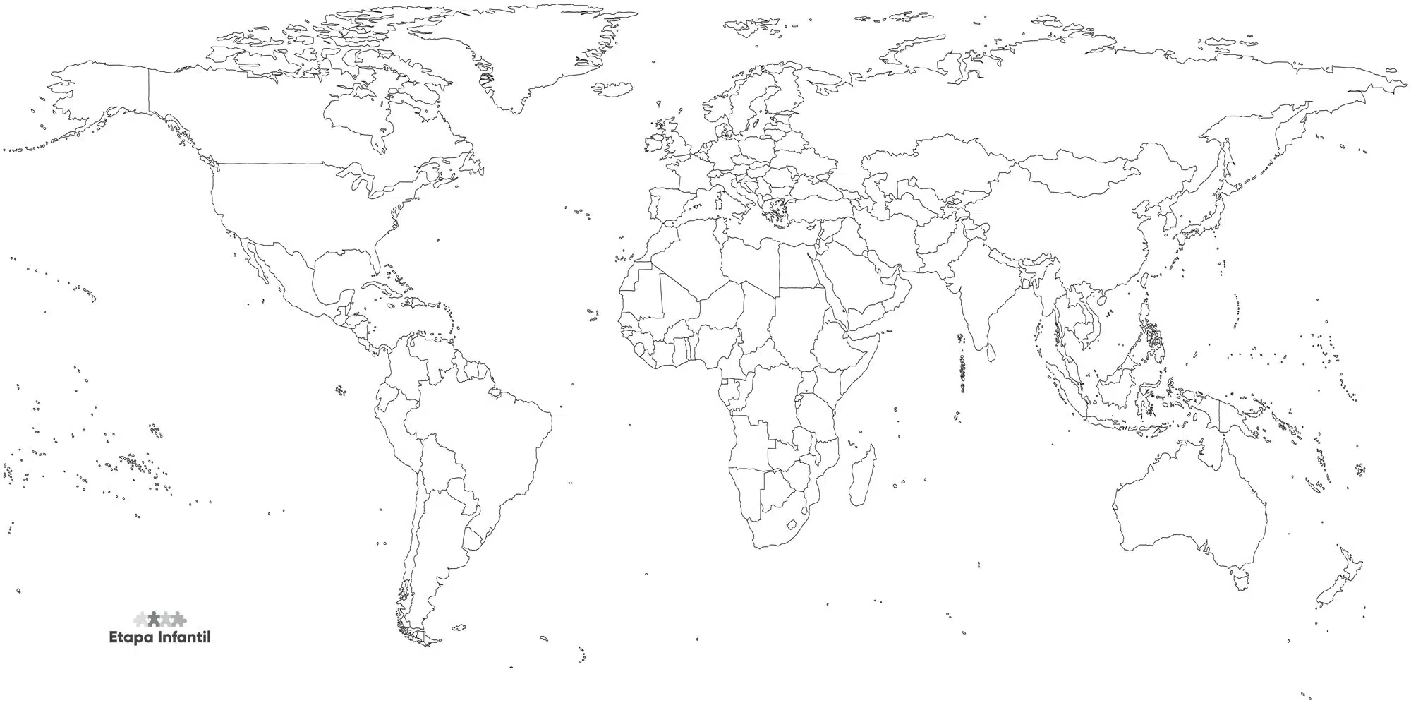 Mapamundi: Los 7 mapas del mundo temáticos más utilizados - Etapa Infantil Mapamundi: Los 7 mapas del mundo temáticos más utilizados - Etapa Infantil