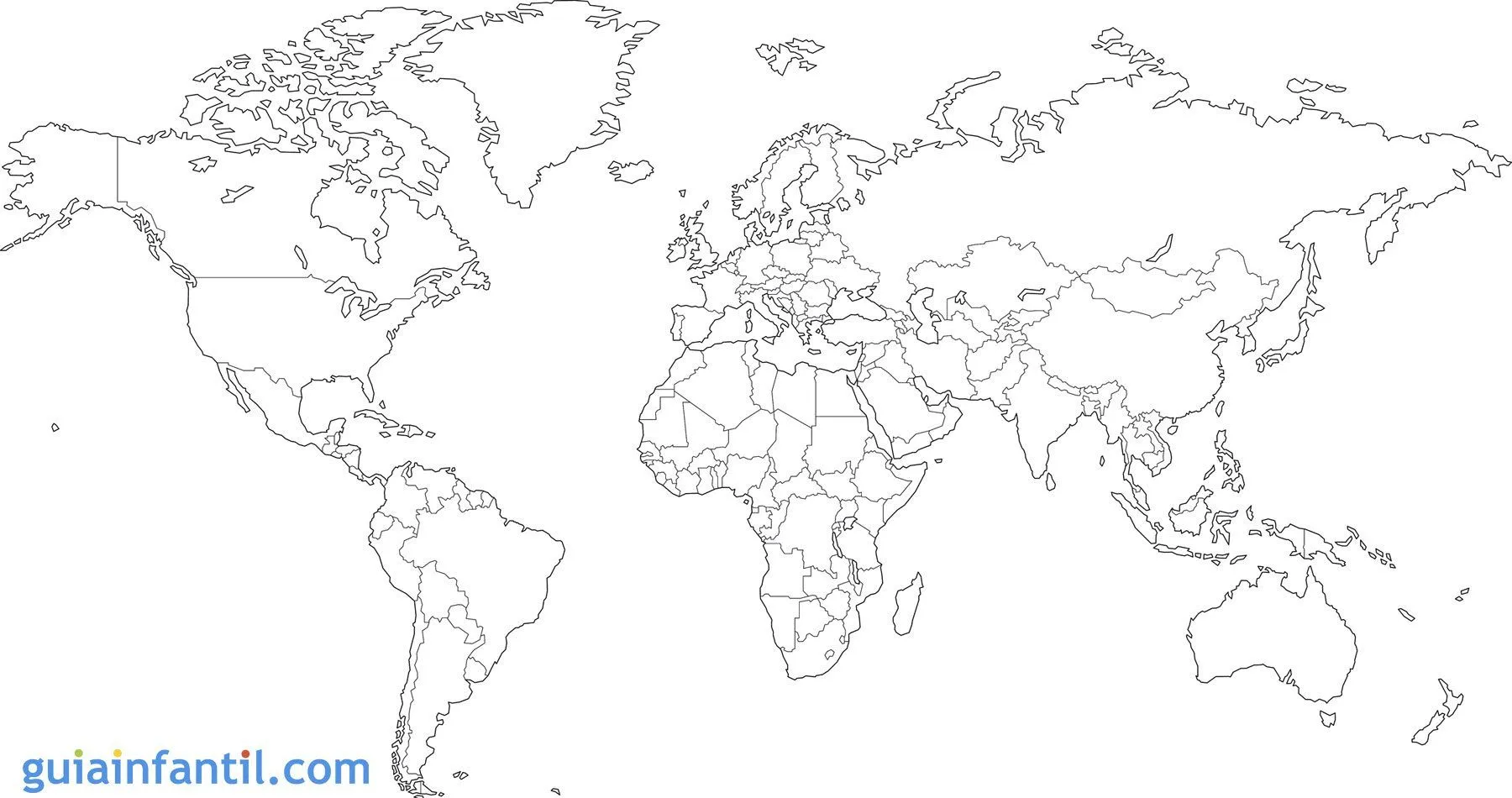 Mapamundi para niños de primaria - 5 mapas temáticos del mundo Mapamundi para niños de primaria - 5 mapas temáticos del mundo