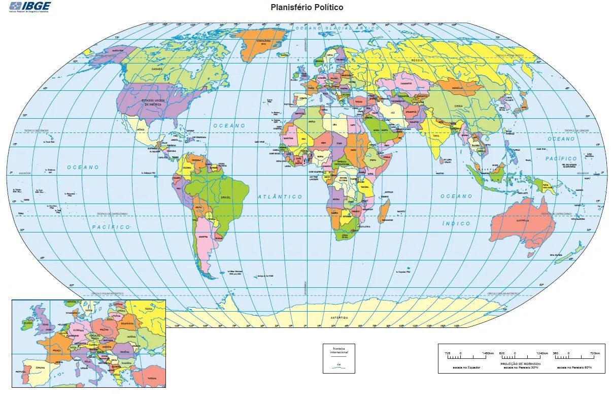Mapamundi con paralelos y meridianos - MapaMundi Mapamundi con paralelos y meridianos - MapaMundi