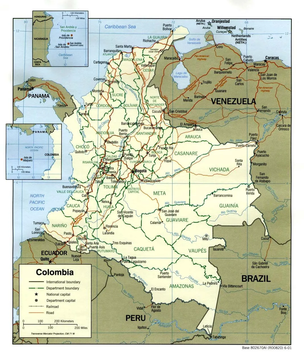 Mapas de Colombia mapa de google, localizacion de Colombia en el mundo