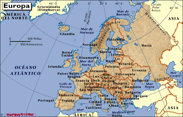 Mapas Continentales y Regionales del Mundo