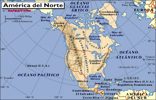 Mapas Continentales y Regionales del Mundo