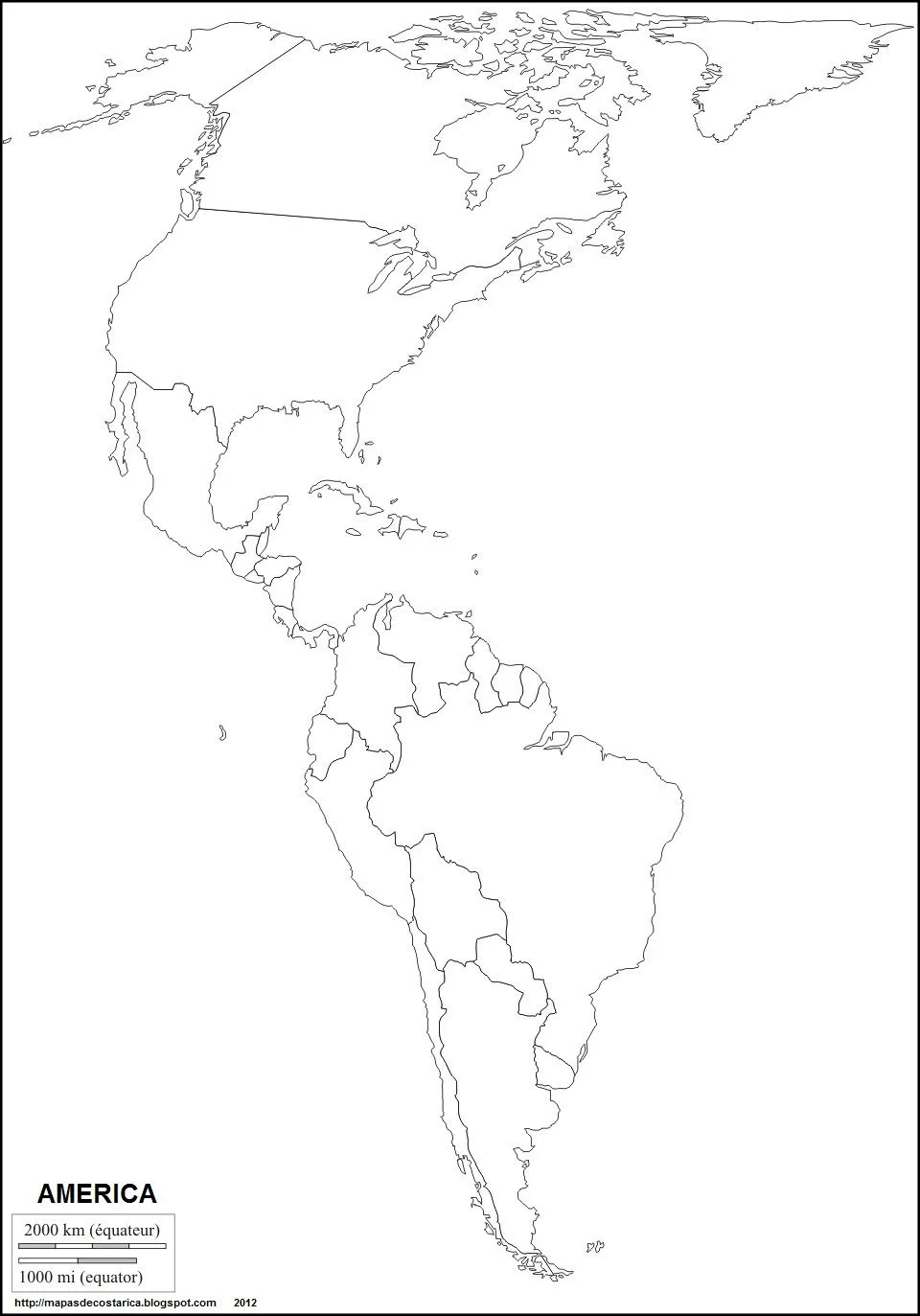 MAPAS DE: AMERICA
