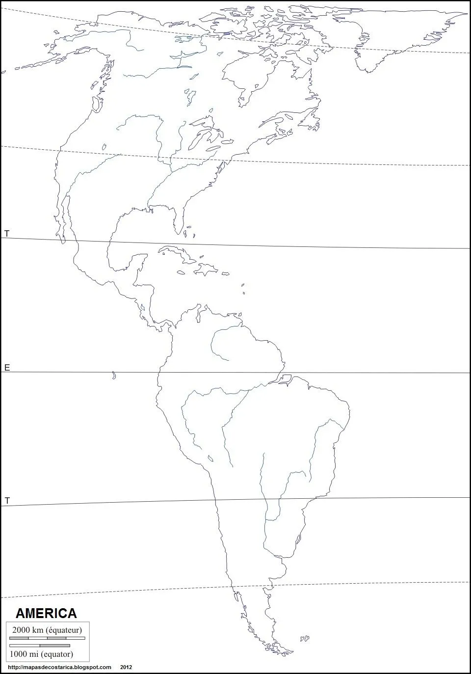 MAPAS DEL MUNDO: AMERICA