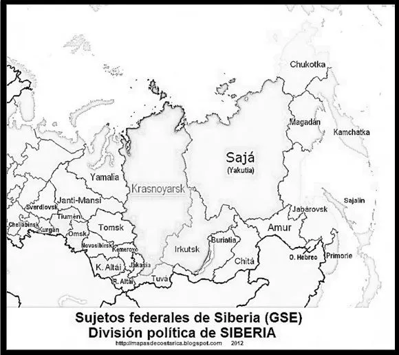 MAPAS DE: ASIA DEL NORTE