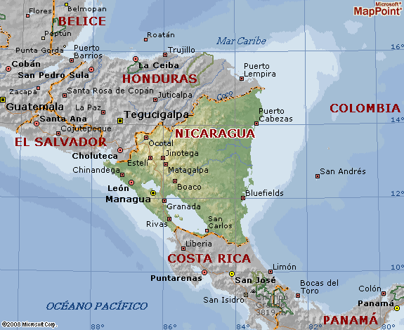 MAPAS DE: NICARAGUA