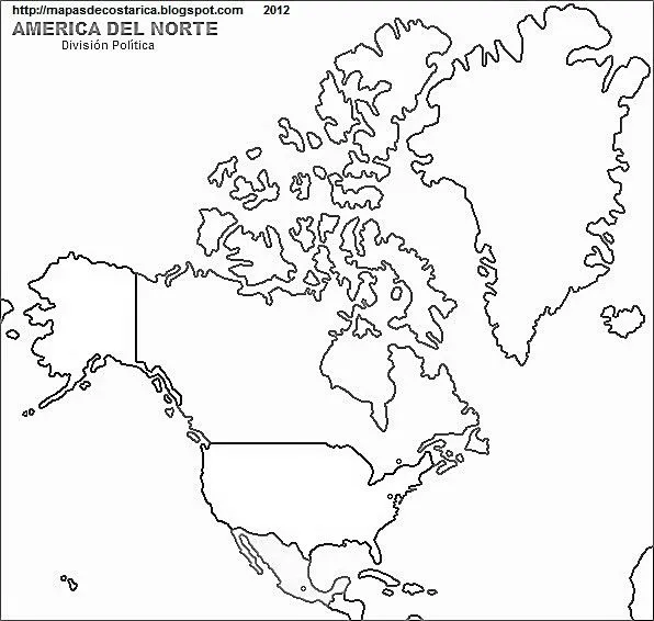 NORTEAMERICA, Subcontinente de America | MAPAS DE