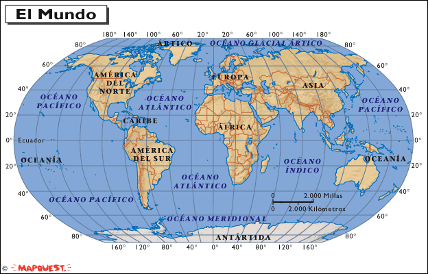 Mapas Escudos Banderas: Planisferio Mapa Mudo Físico y Político