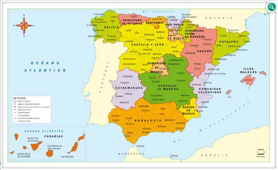 MAPAS DE ESPAÑA. FÍSICOS, POLÍTICOS Y MUDOS | JUGANDO Y APRENDIENDO