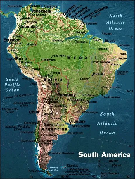Mapas de España e Hispanoamérica