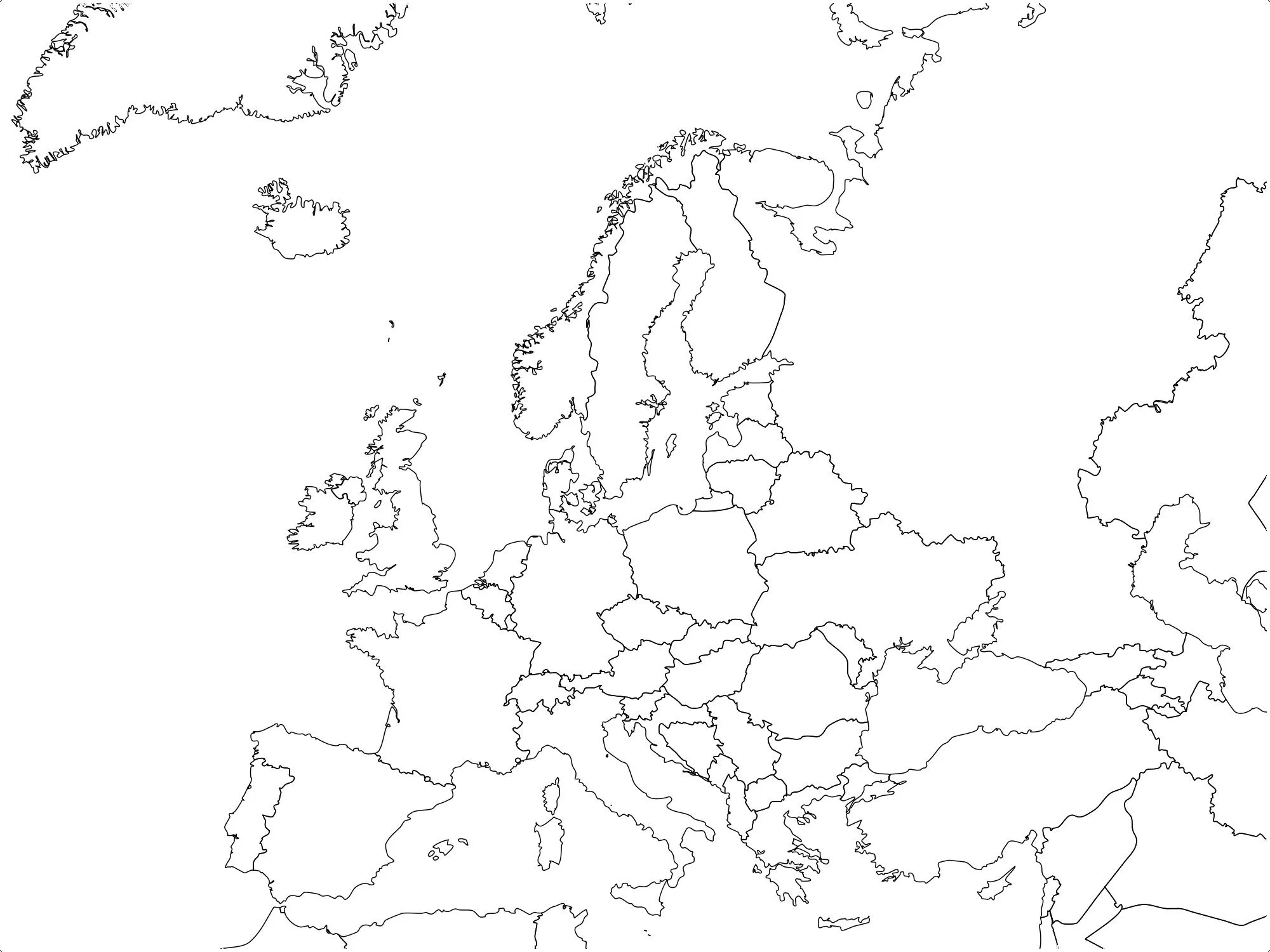 Mapas de Europa 2019, más de 200 imágenes para imprimir